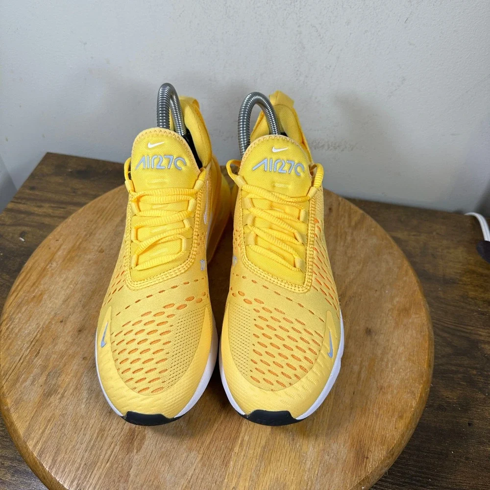 Nike Air Max 270 Yellow White Blue Women Sneaker AH6789-701 US 7.5